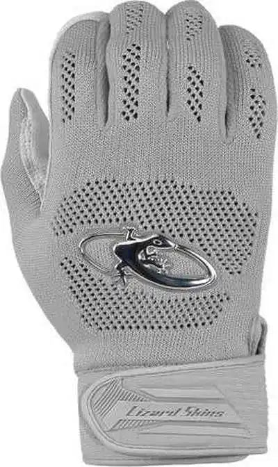 Lizard Skins Pro Knit V3 Adult Batting Gloves - Titanium Gray