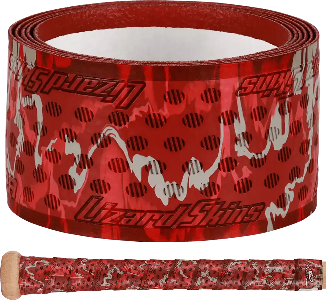 Lizard Skins Ultra Camo Bat Grip - Scarlet