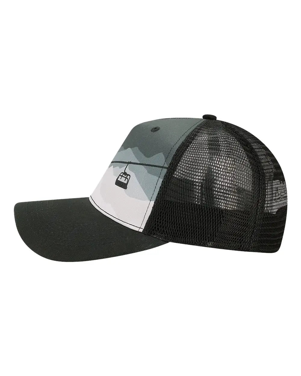 Locale 5ptkr Trucker Cap - Chairlift Black - one Size Fits Most