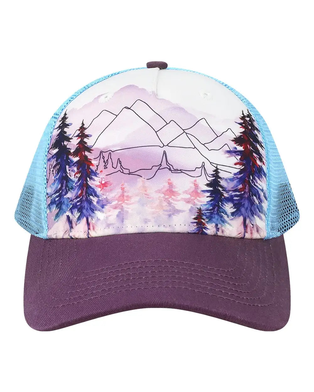 Locale 5ptkr Trucker Cap - Explorer White Plum