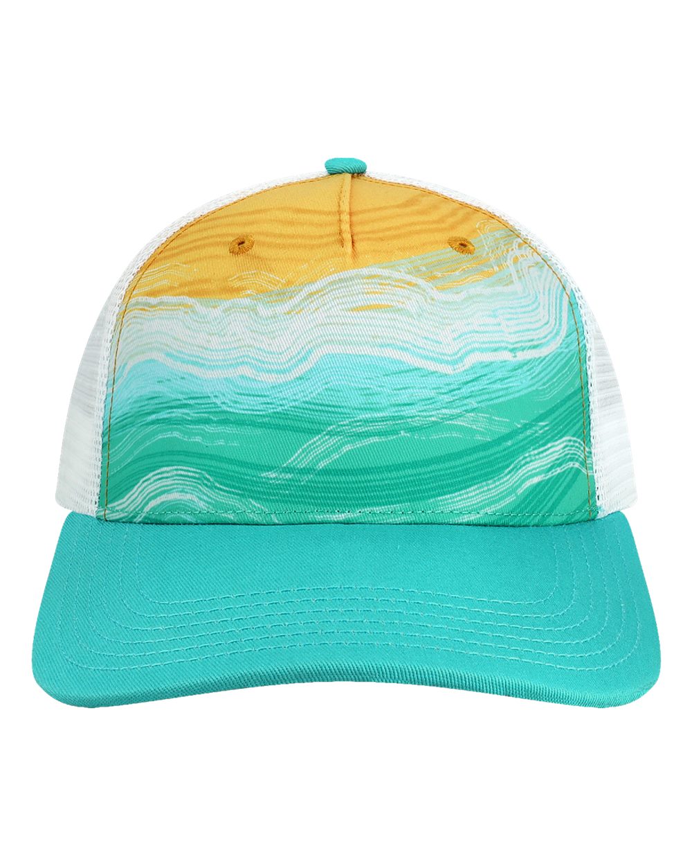 Locale 5ptkr Trucker Cap - High Tide Emerald Green
