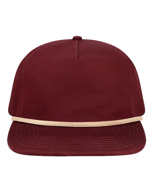 Locale Wilson Unstructured with Rope Cap - Burgundy Cream