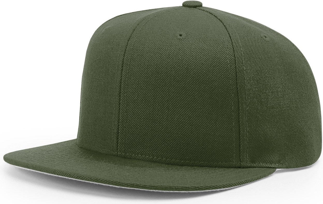 Loden Acrylic-Wool Blend Flatbill Snapback