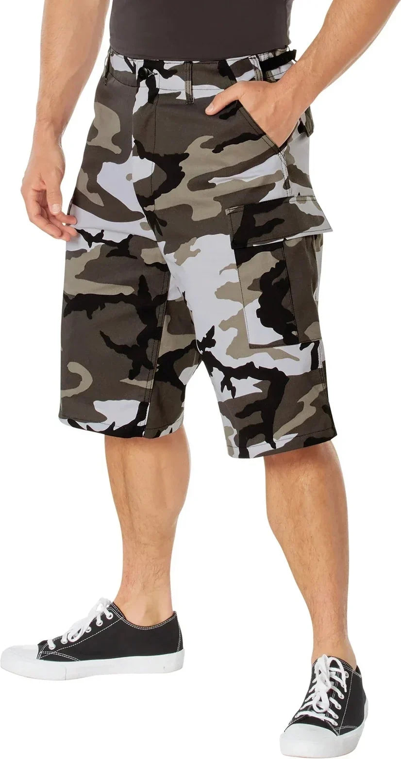 Long Length Camo Bdu Shorts
