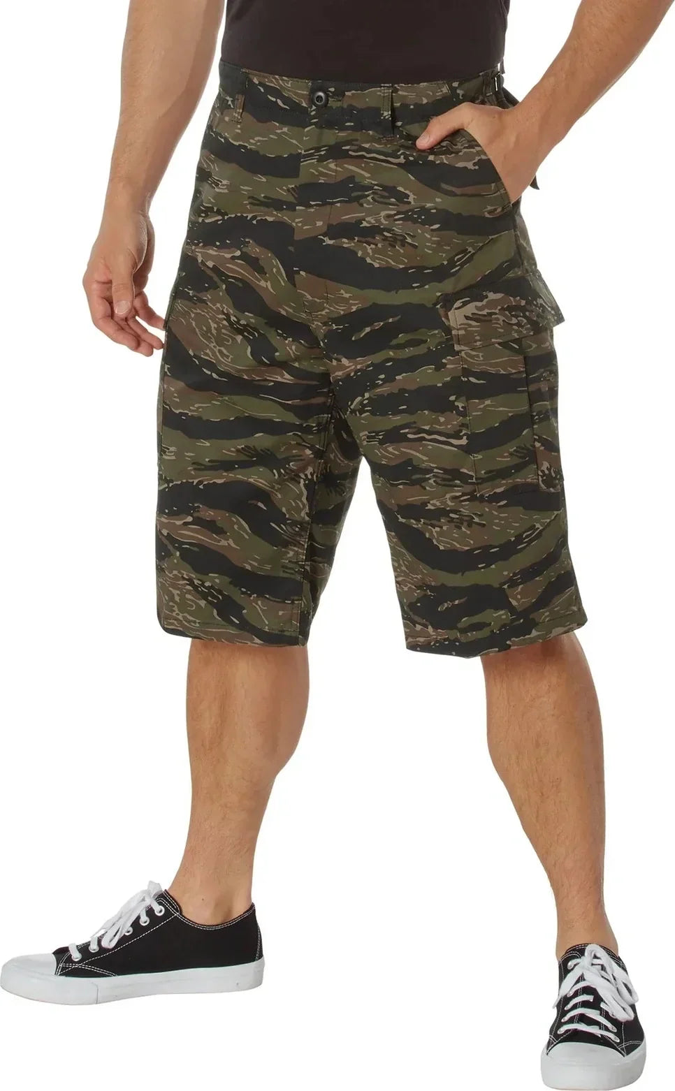 Long Length Camo Bdu Shorts