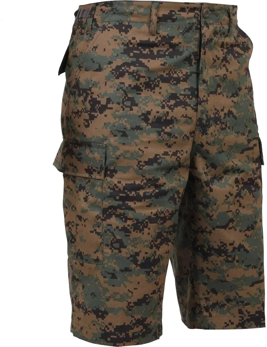 Long Length Camo Bdu Shorts