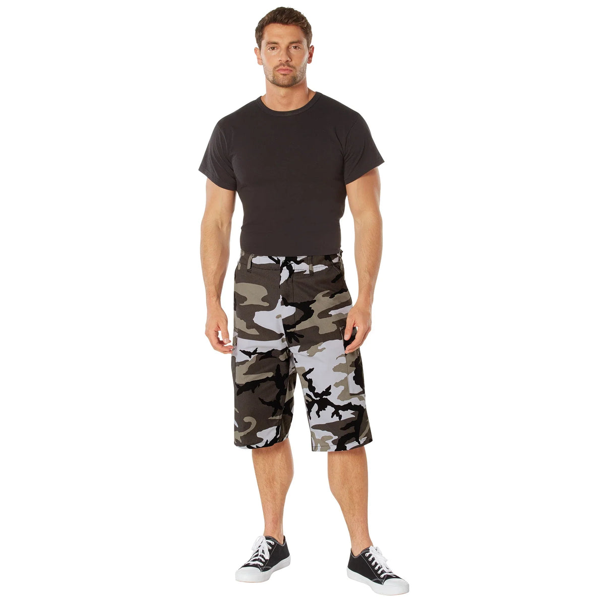 Long Length Camo Bdu Shorts