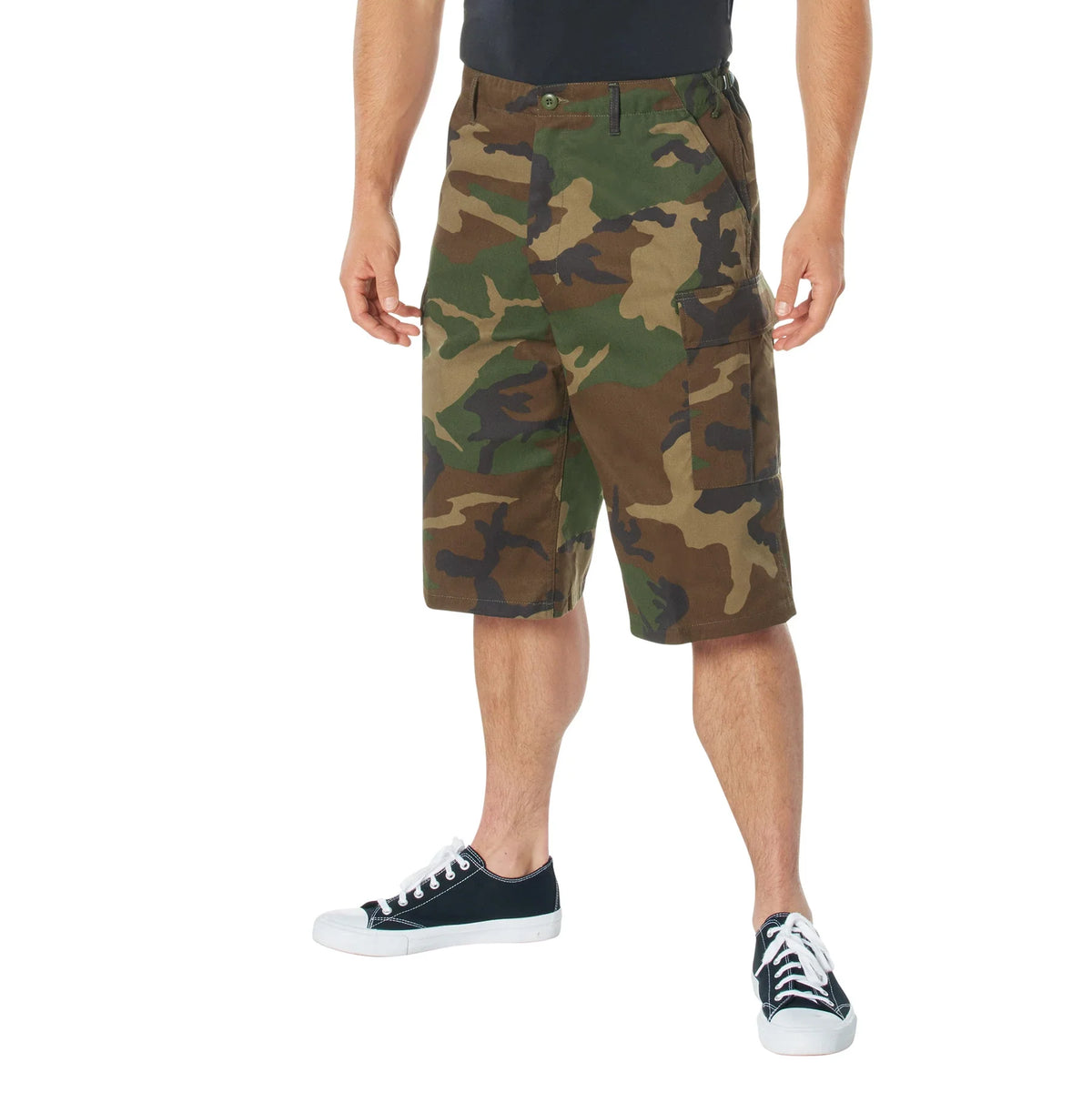 Long Length Camo Bdu Shorts