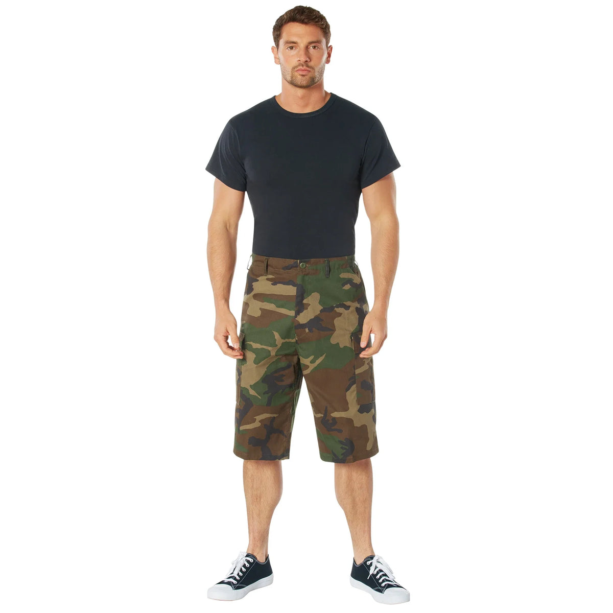 Long Length Camo Bdu Shorts
