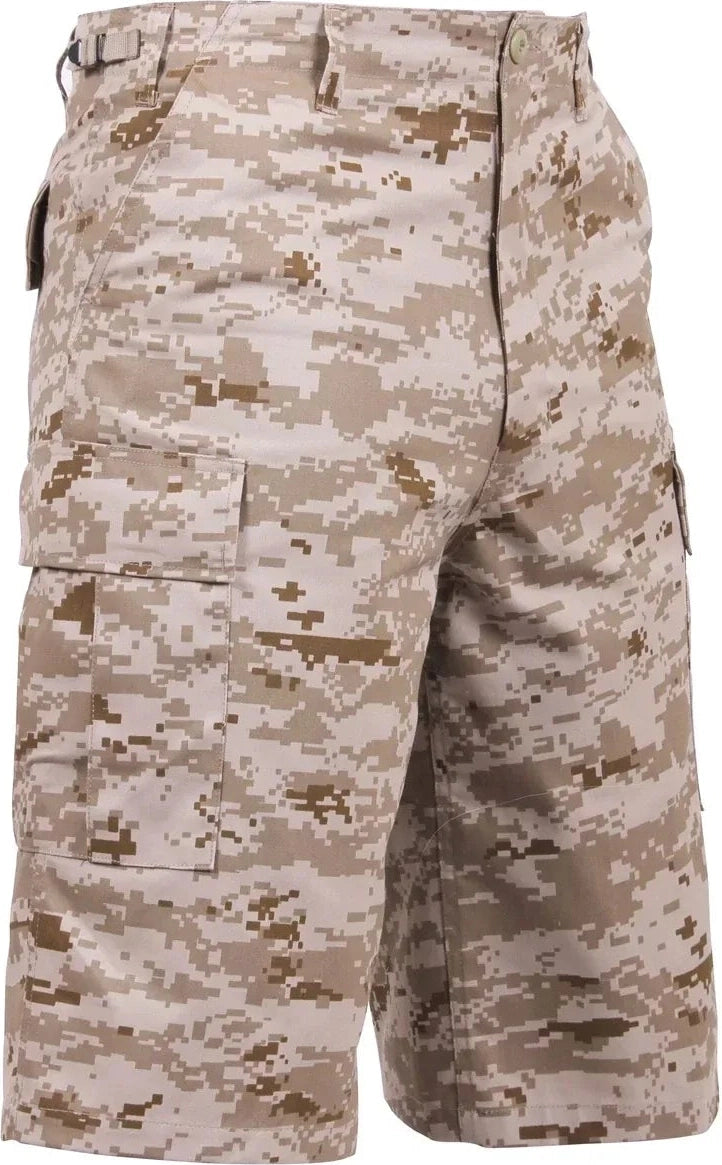 Long Length Camo Bdu Shorts