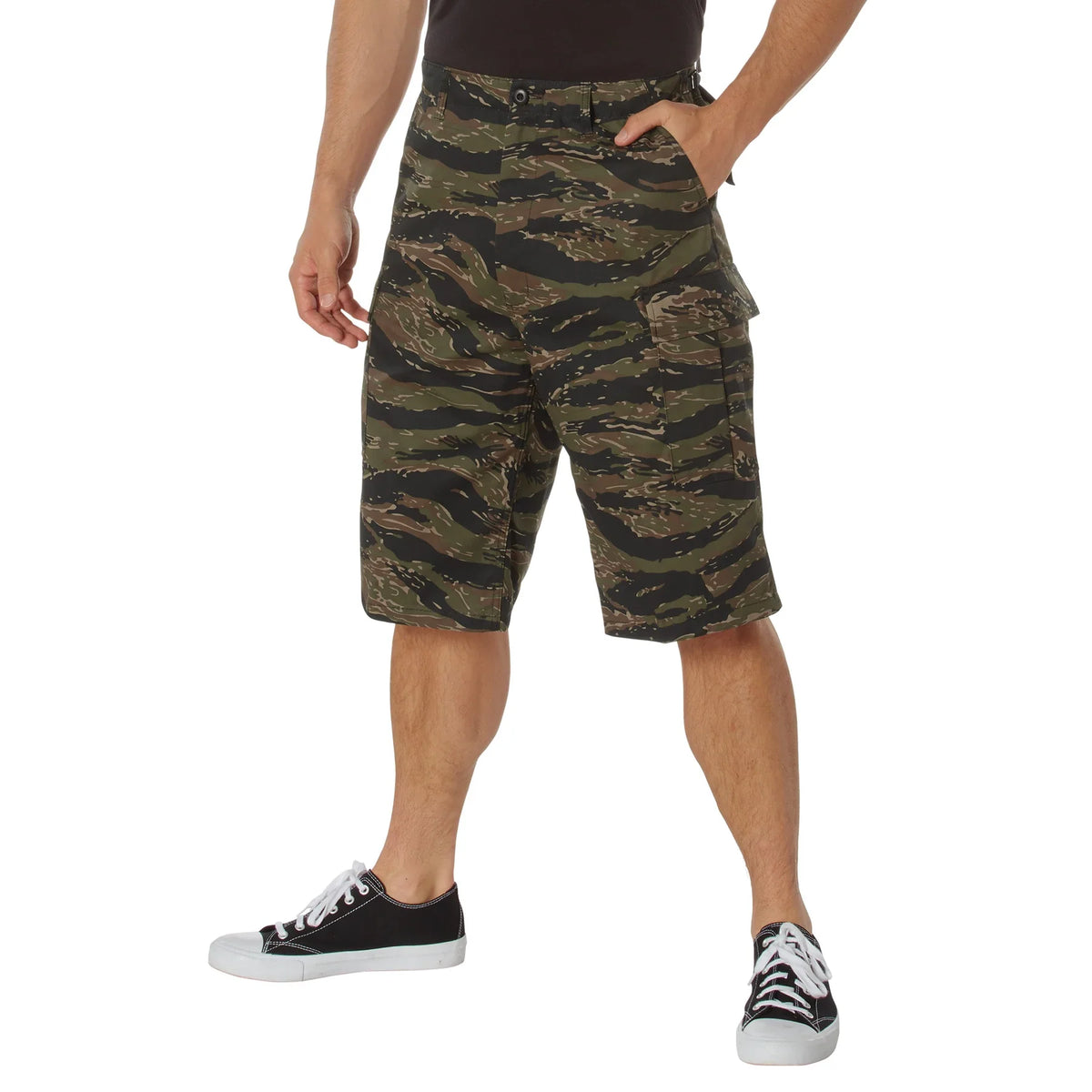 Long Length Camo Bdu Shorts - Tiger Stripe / s