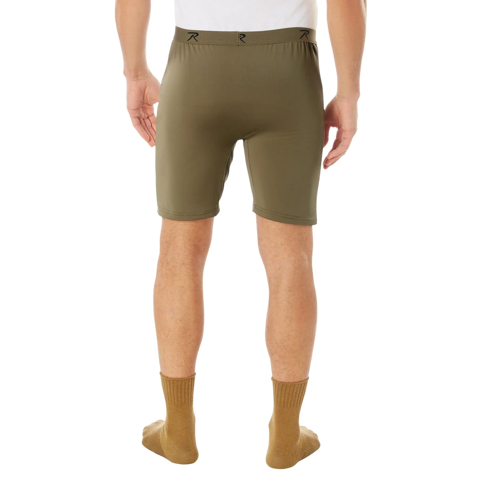 Long Length Moisture Wicking Performance Boxer Shorts - Ar 670-1 Coyote Brown / s