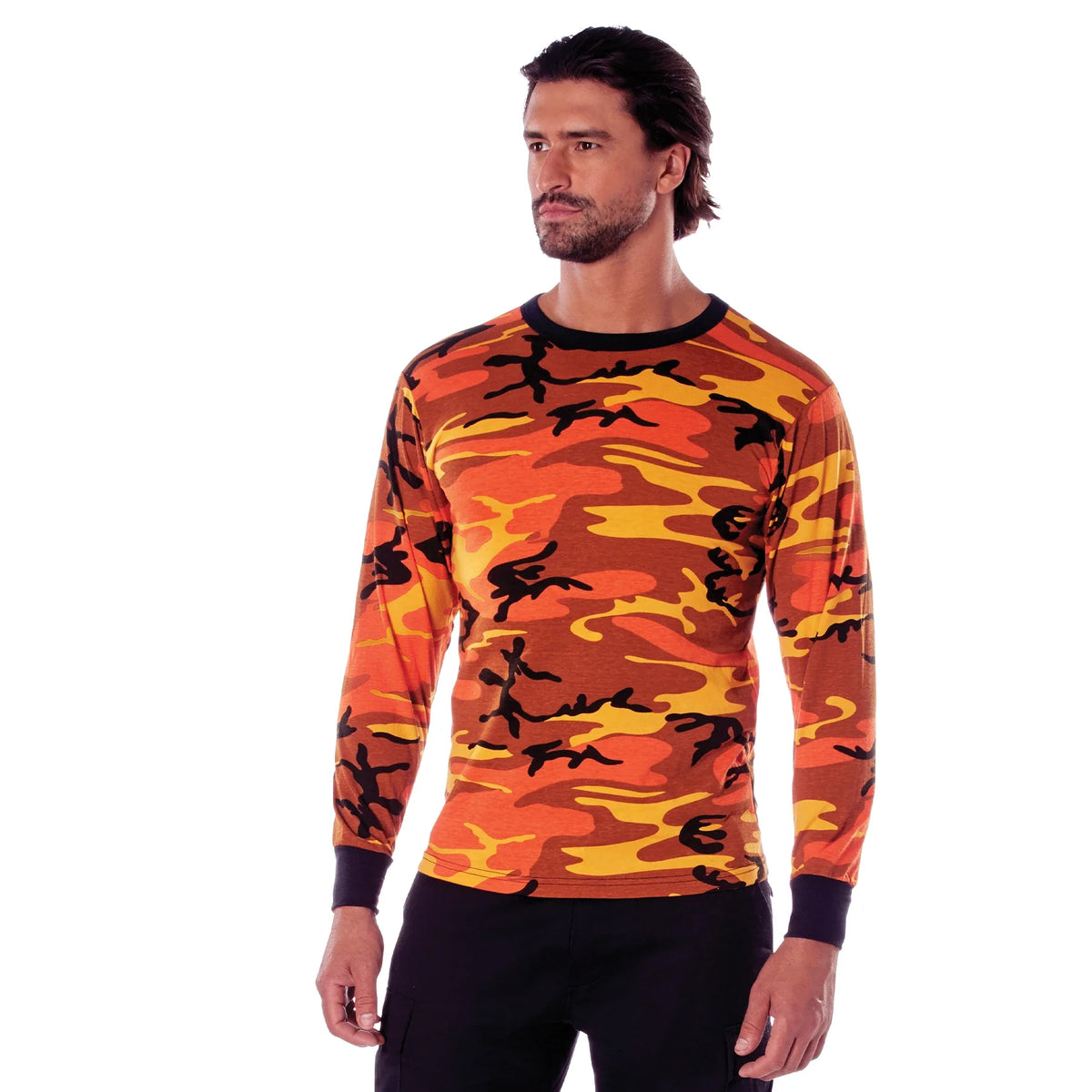Long Sleeve Color Camo T-shirt