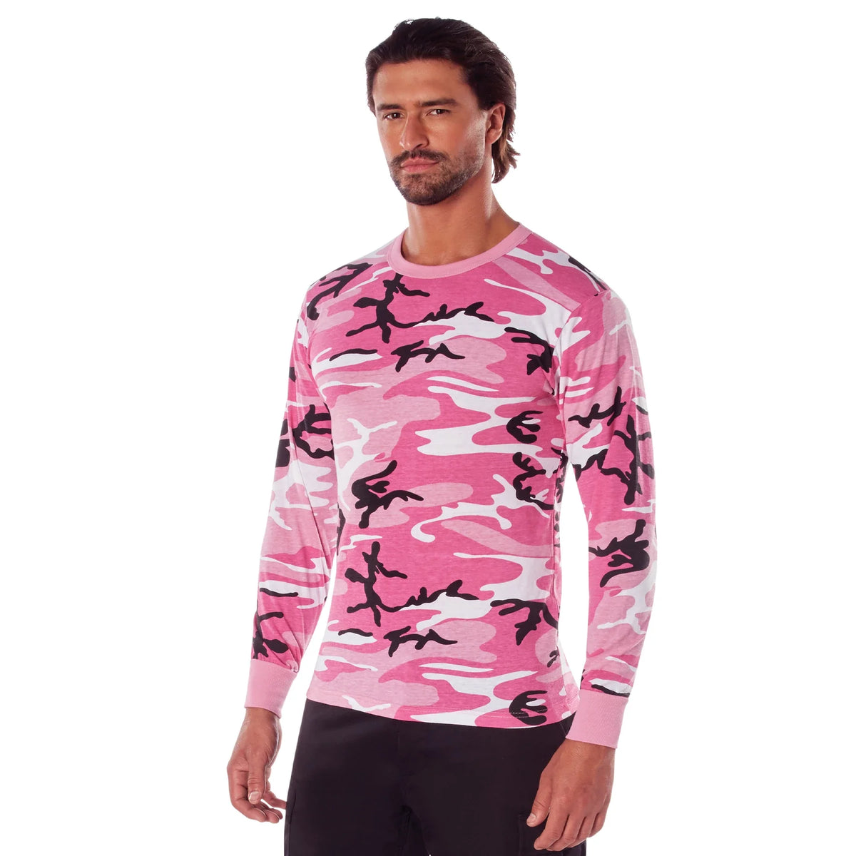 Long Sleeve Color Camo T-shirt