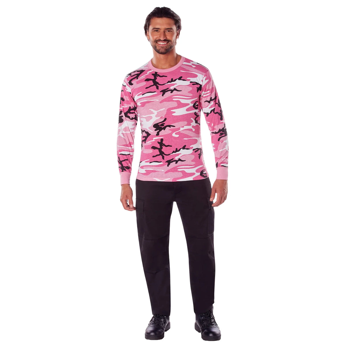 Long Sleeve Color Camo T-shirt