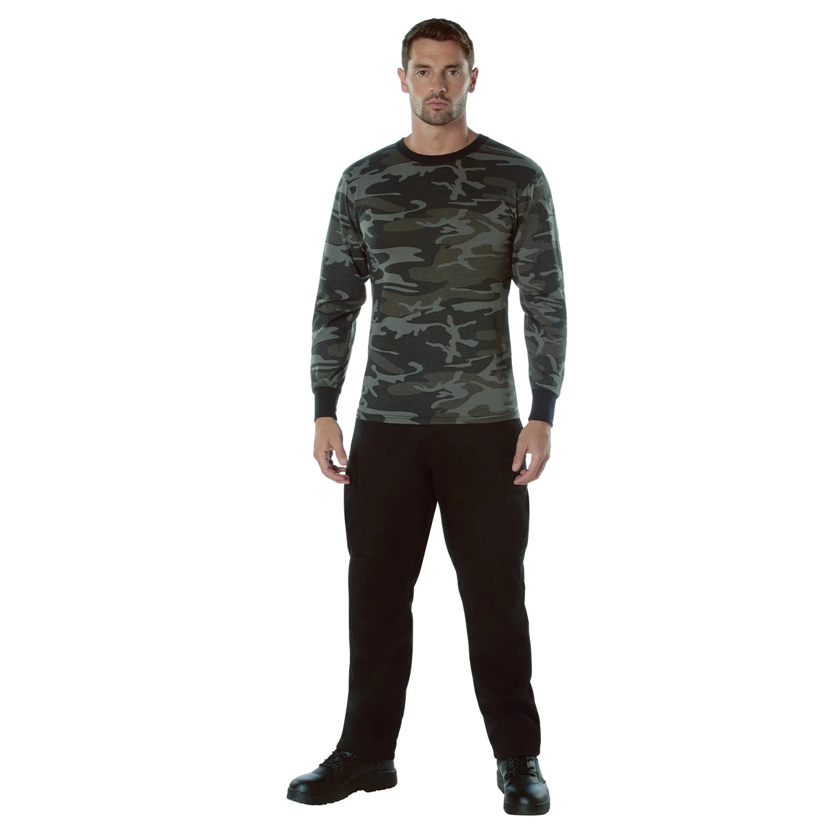 Long Sleeve Color Camo T-shirt