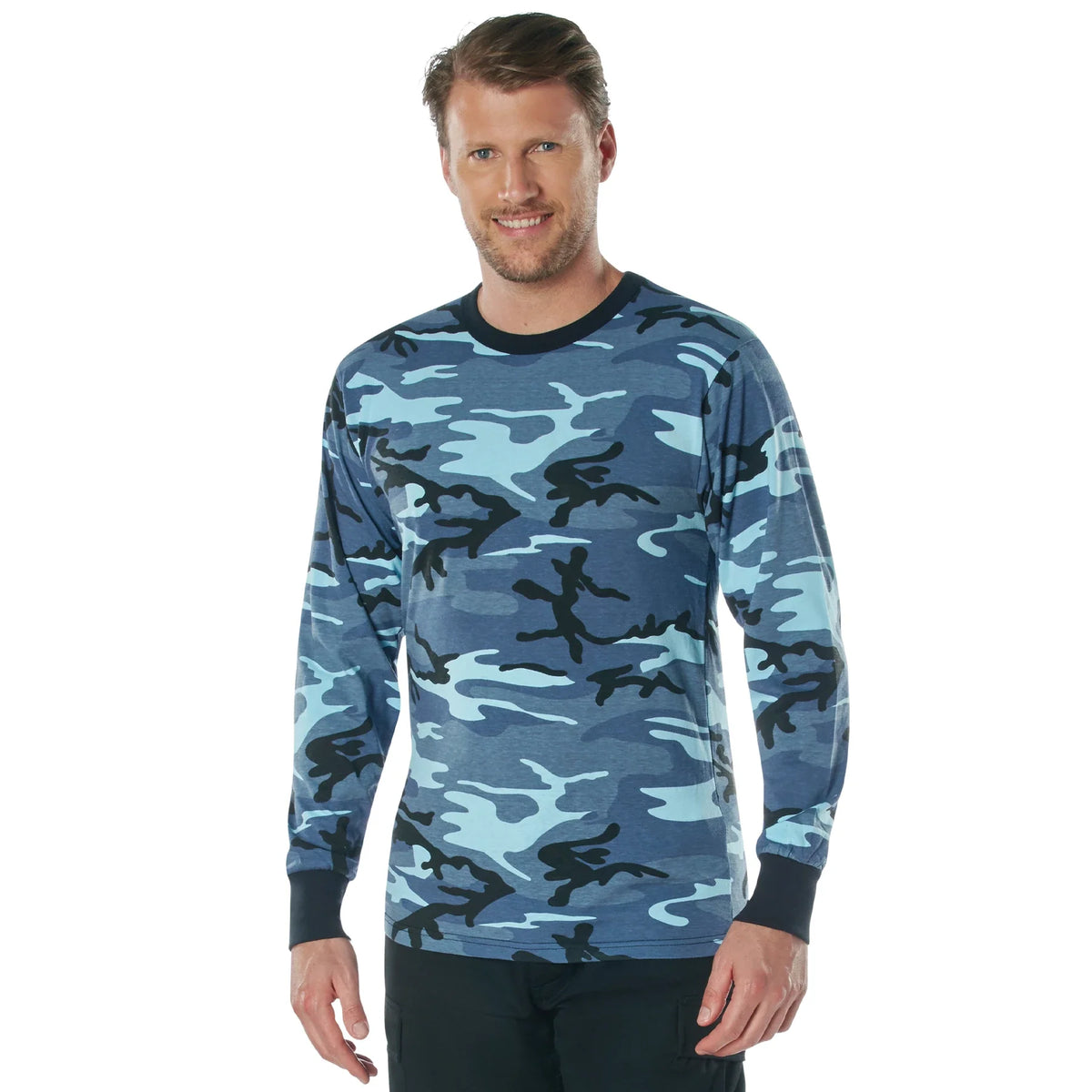Long Sleeve Color Camo T-shirt