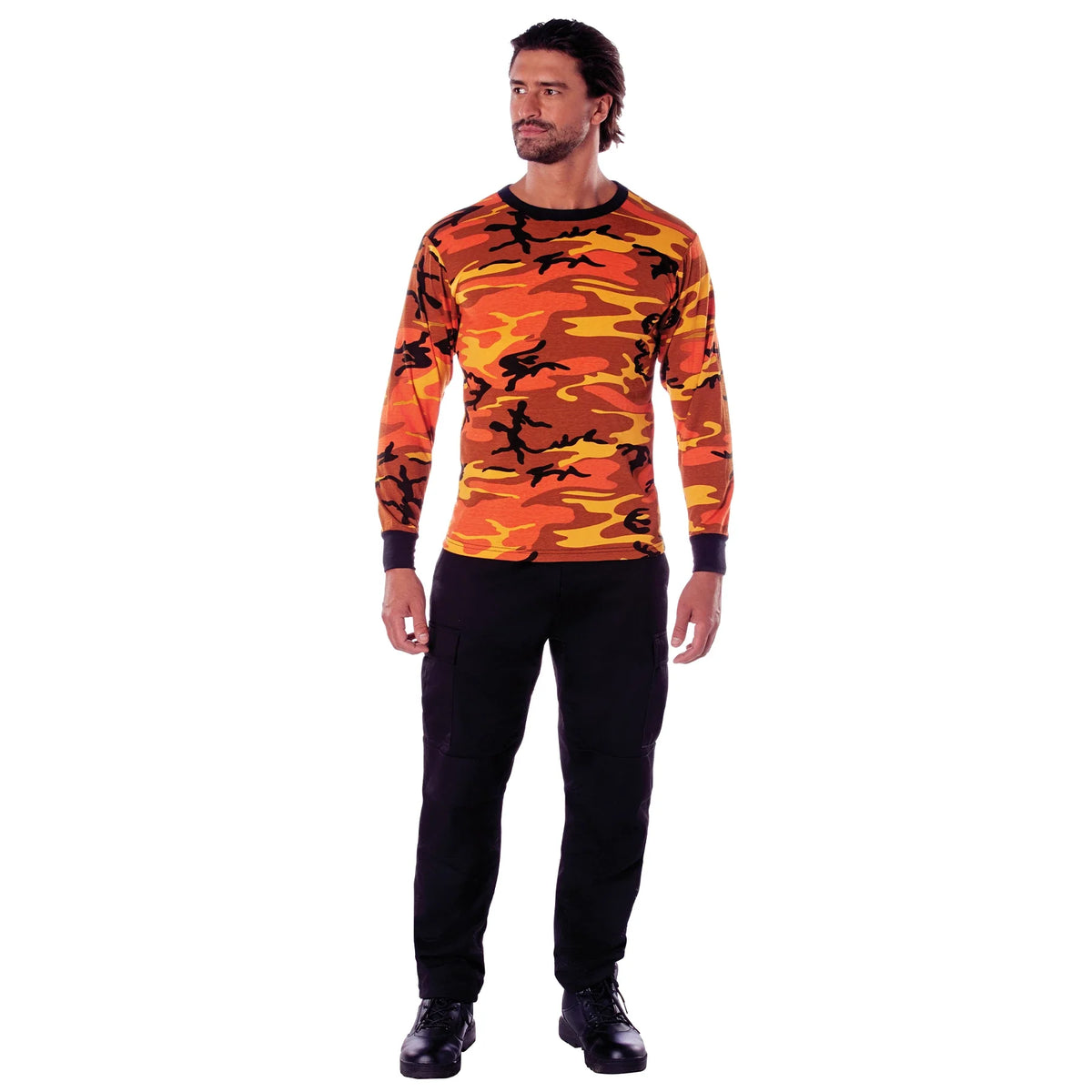 Long Sleeve Color Camo T-shirt