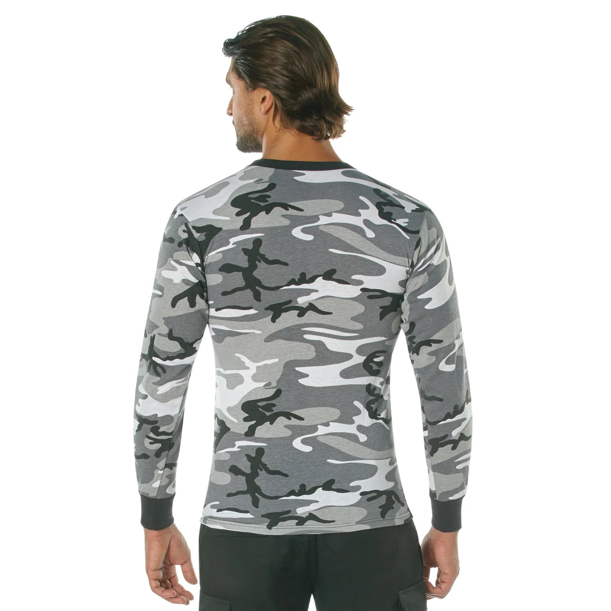 Long Sleeve Color Camo T-shirt