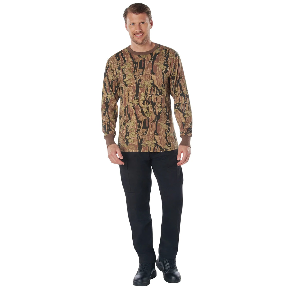 Long Sleeve Color Camo T-shirt