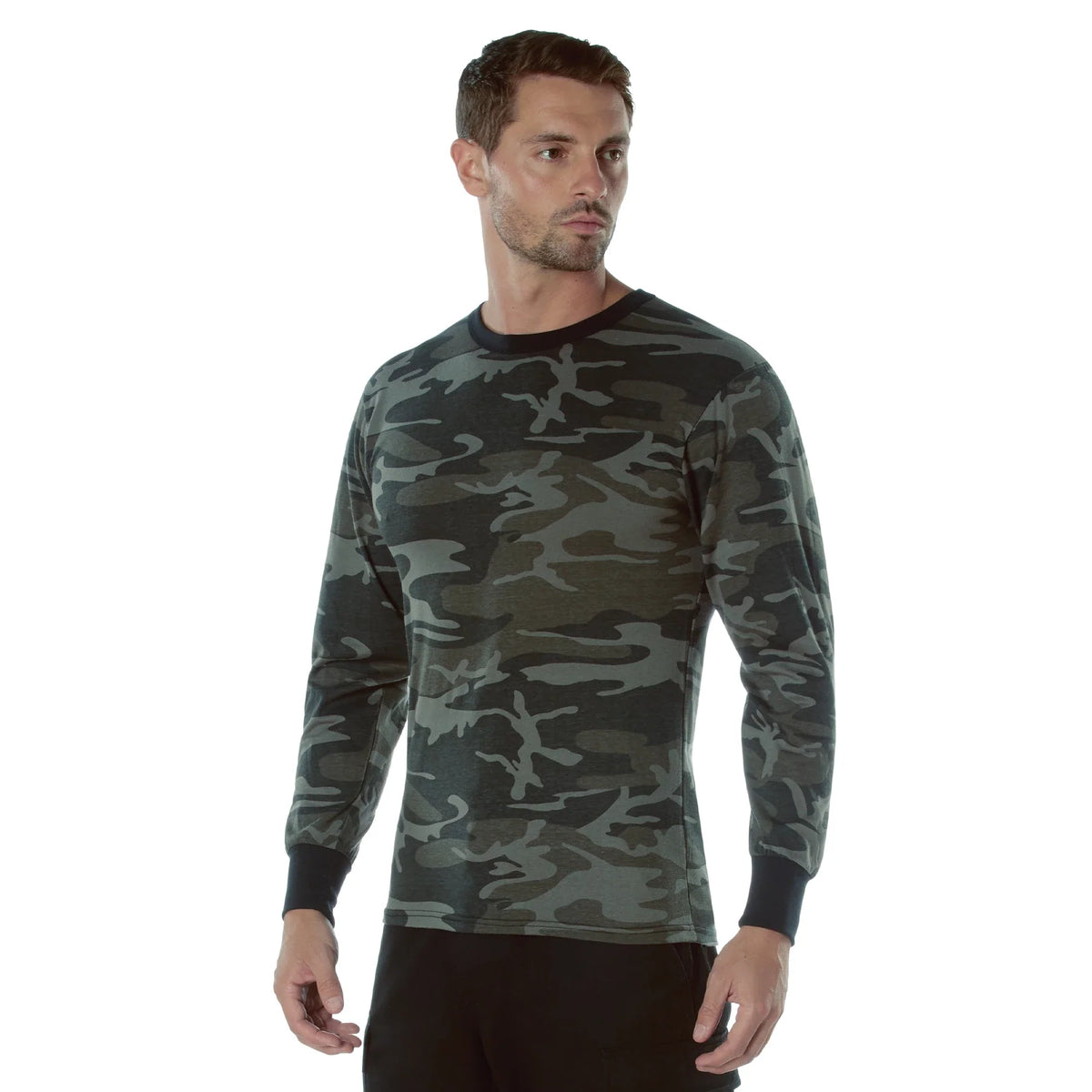 Long Sleeve Color Camo T-shirt