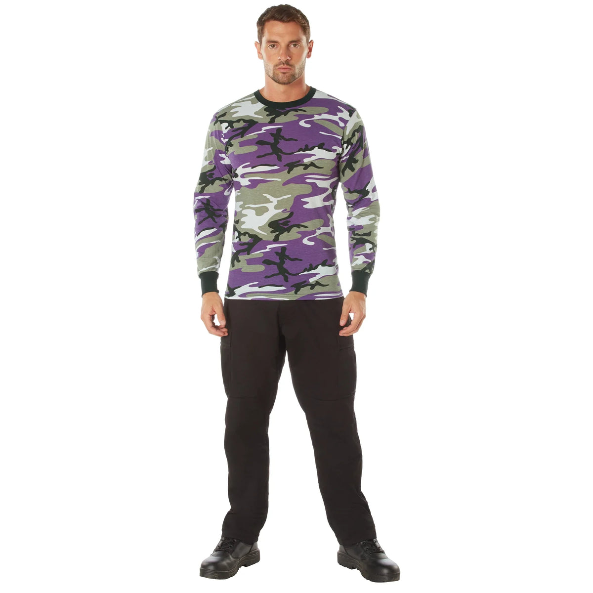 Long Sleeve Color Camo T-shirt