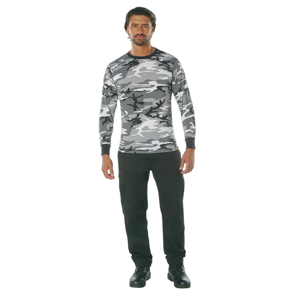 Long Sleeve Color Camo T-shirt