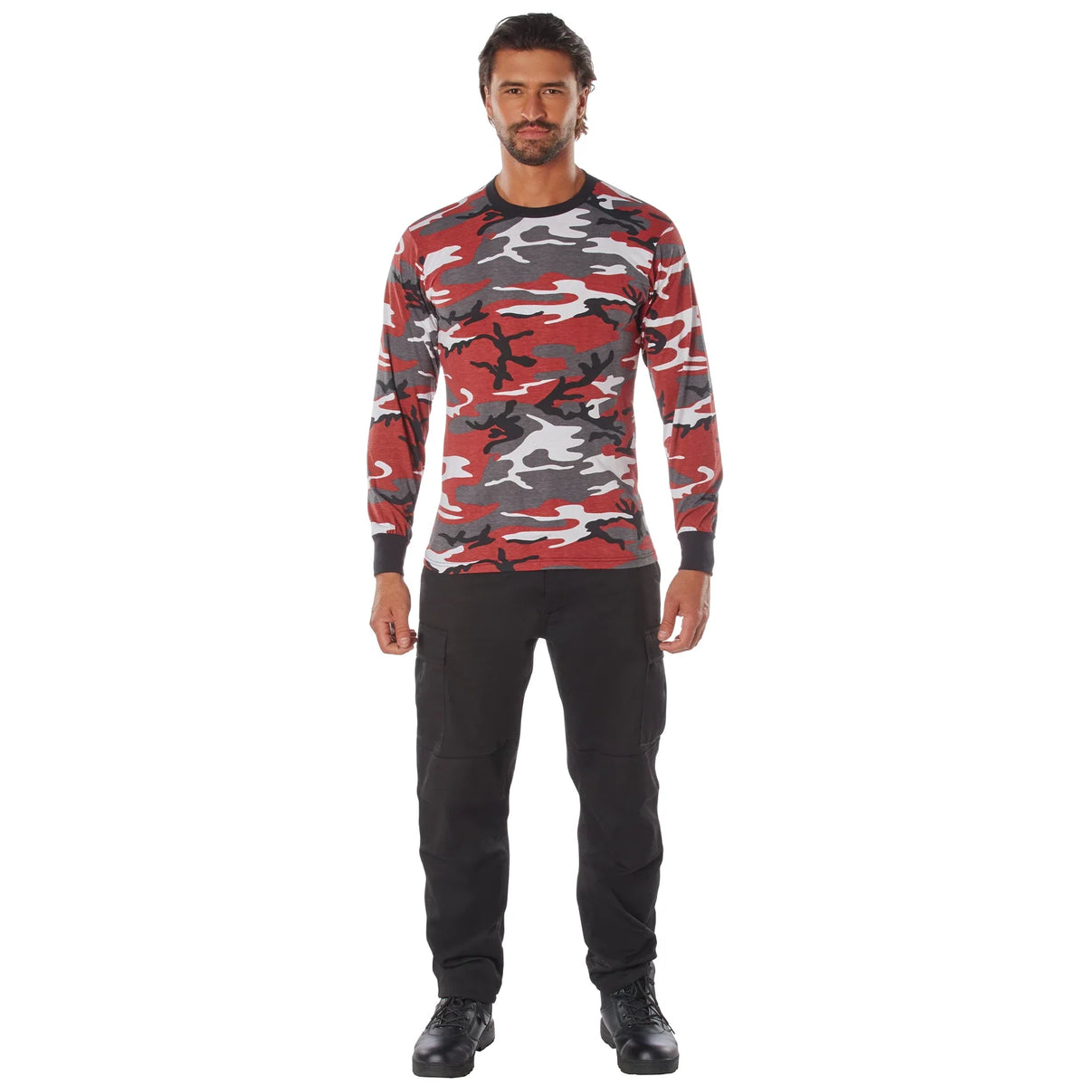 Long Sleeve Color Camo T-shirt
