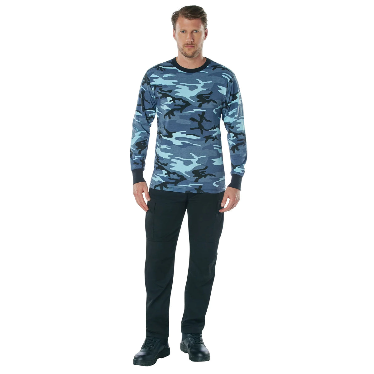 Long Sleeve Color Camo T-shirt