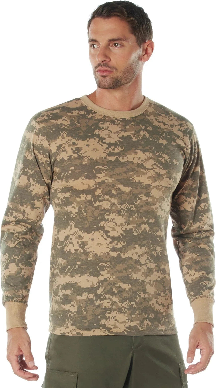 Long Sleeve Digital Camo T-shirt - Acu / s