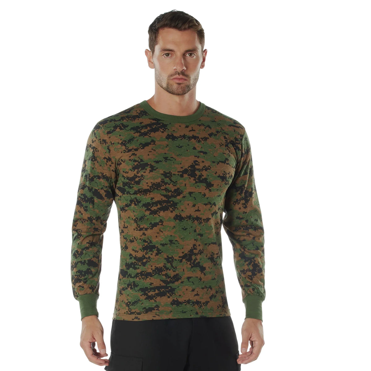 Long Sleeve Digital Camo T-shirt
