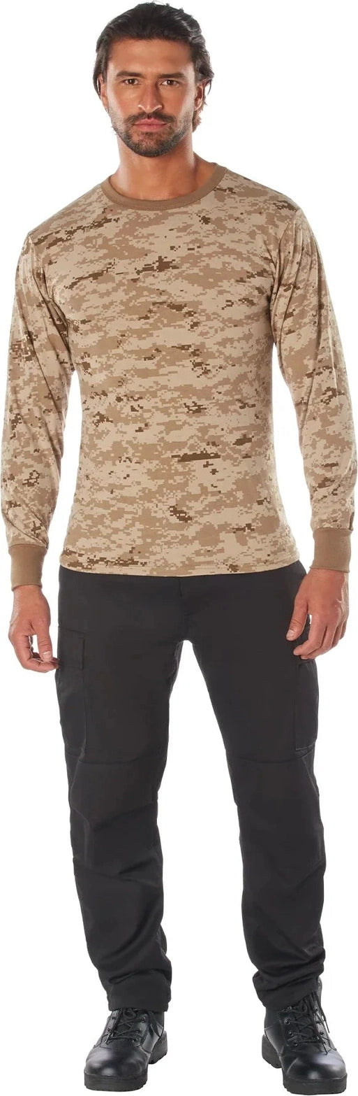 Long Sleeve Digital Camo T-shirt