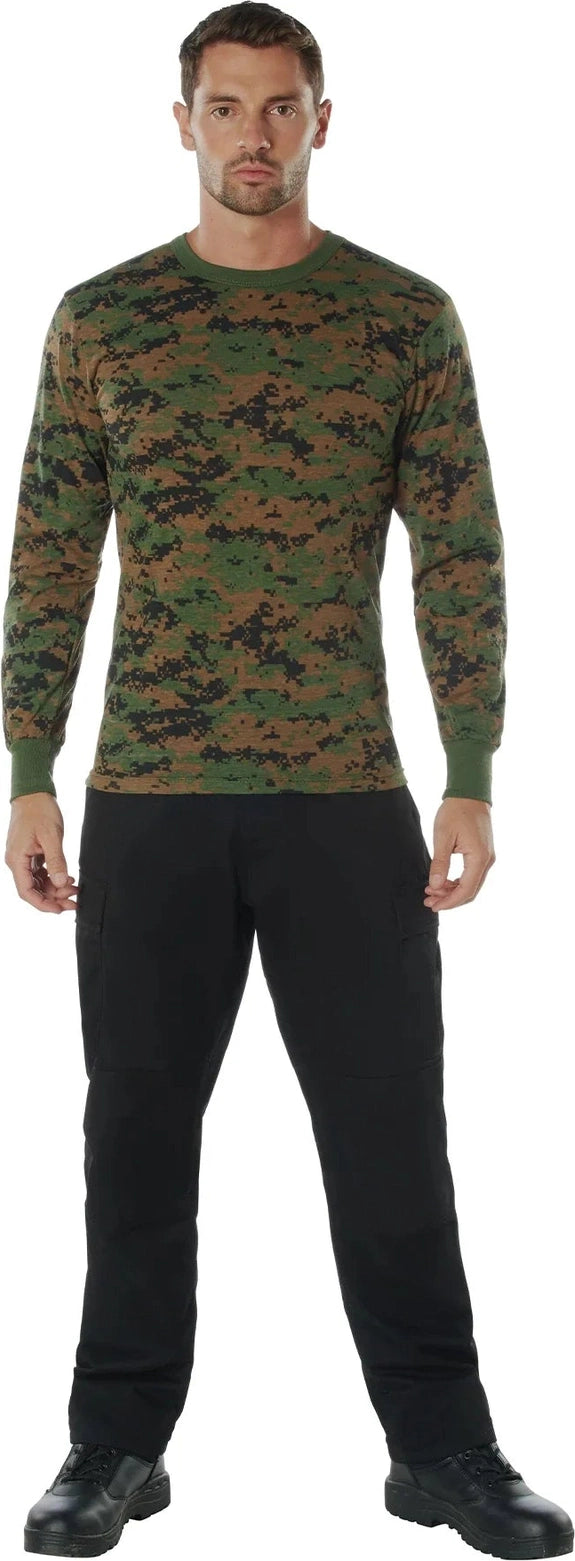 Long Sleeve Digital Camo T-shirt