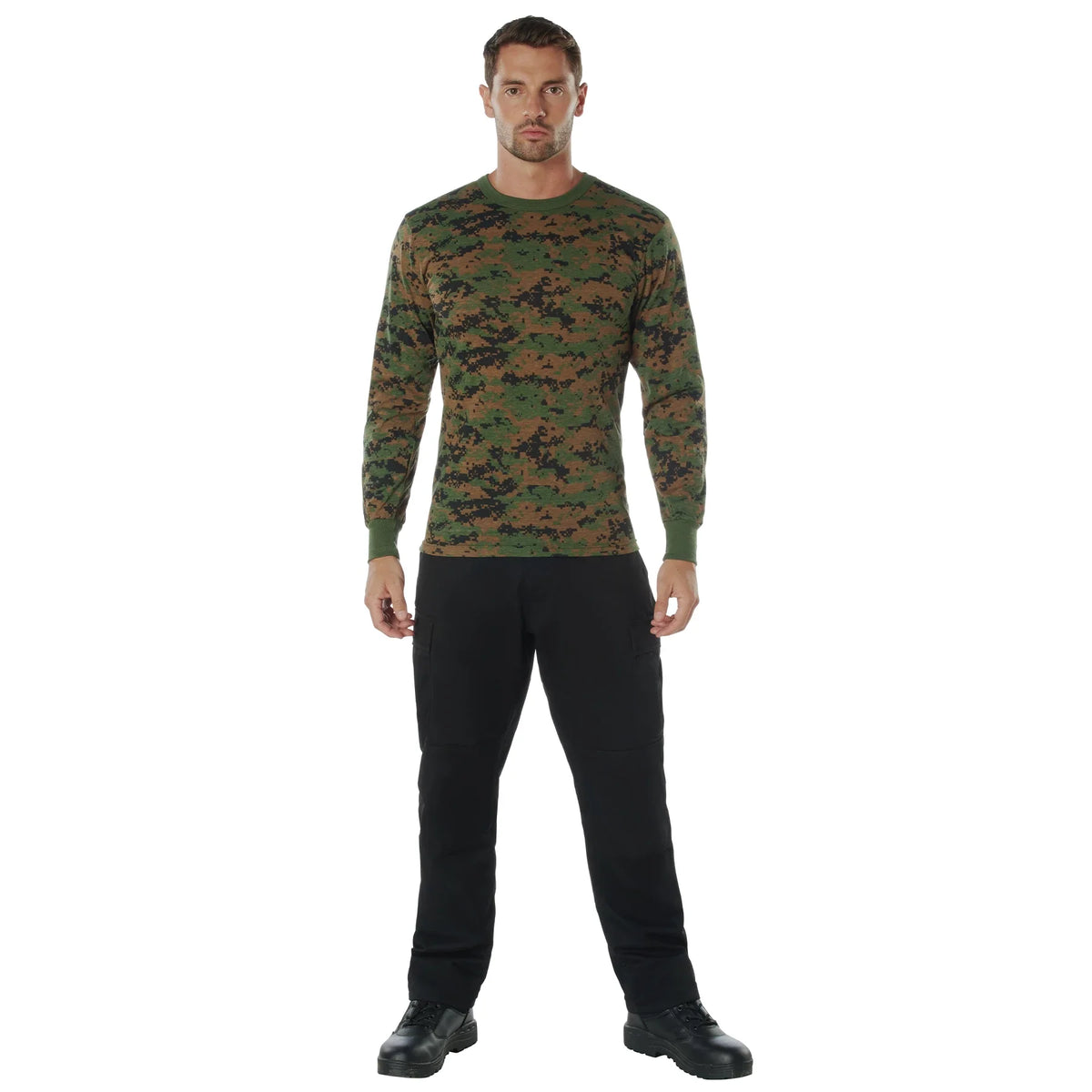Long Sleeve Digital Camo T-shirt