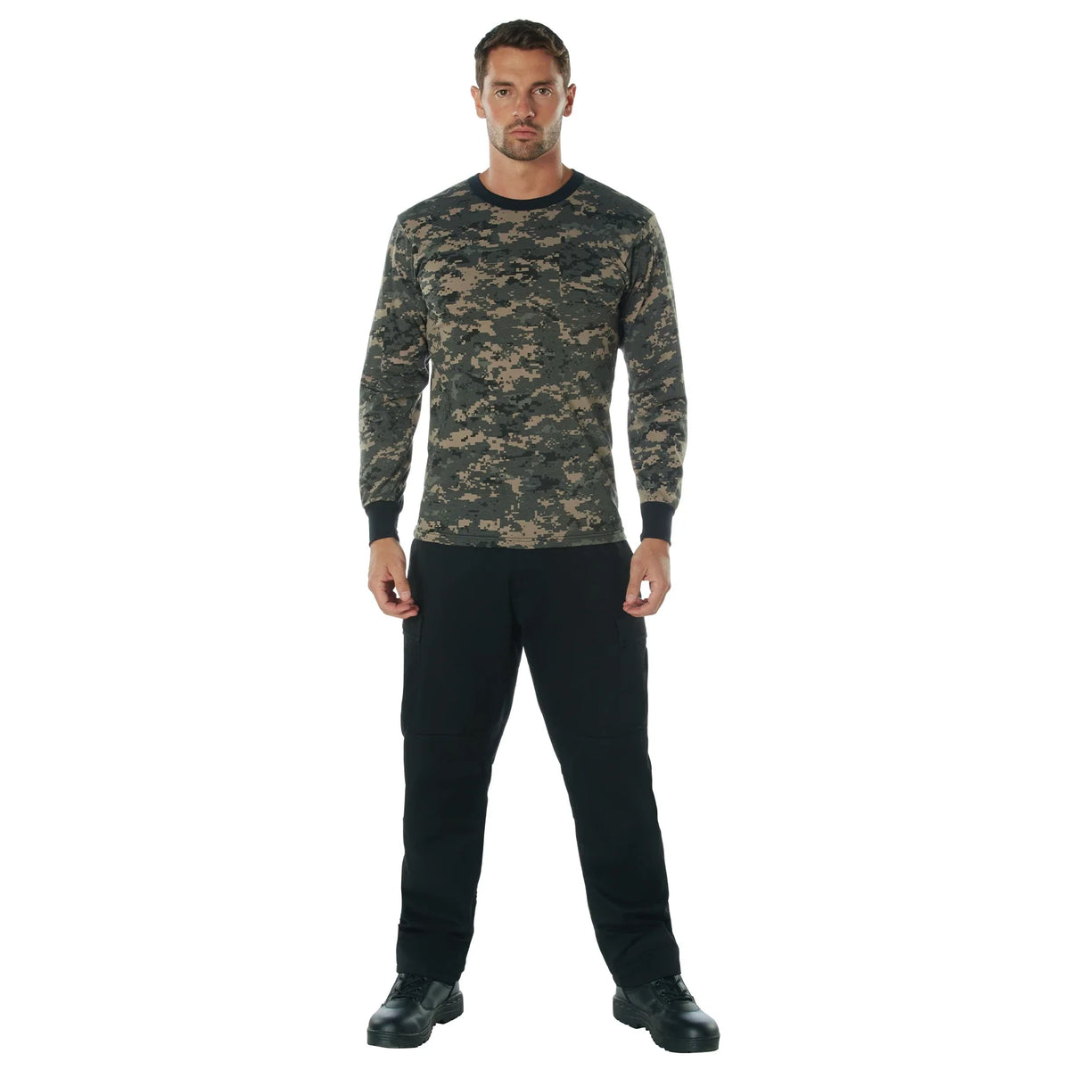 Long Sleeve Digital Camo T-shirt