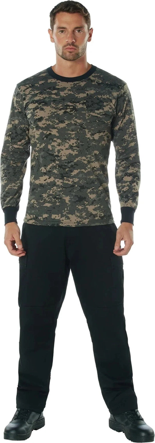Long Sleeve Digital Camo T-shirt