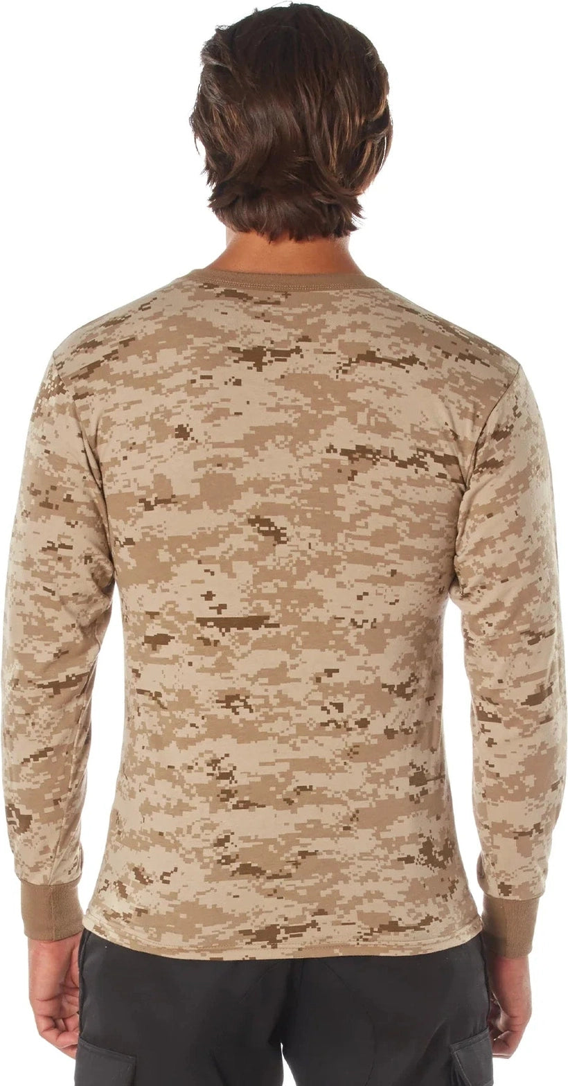 Long Sleeve Digital Camo T-shirt