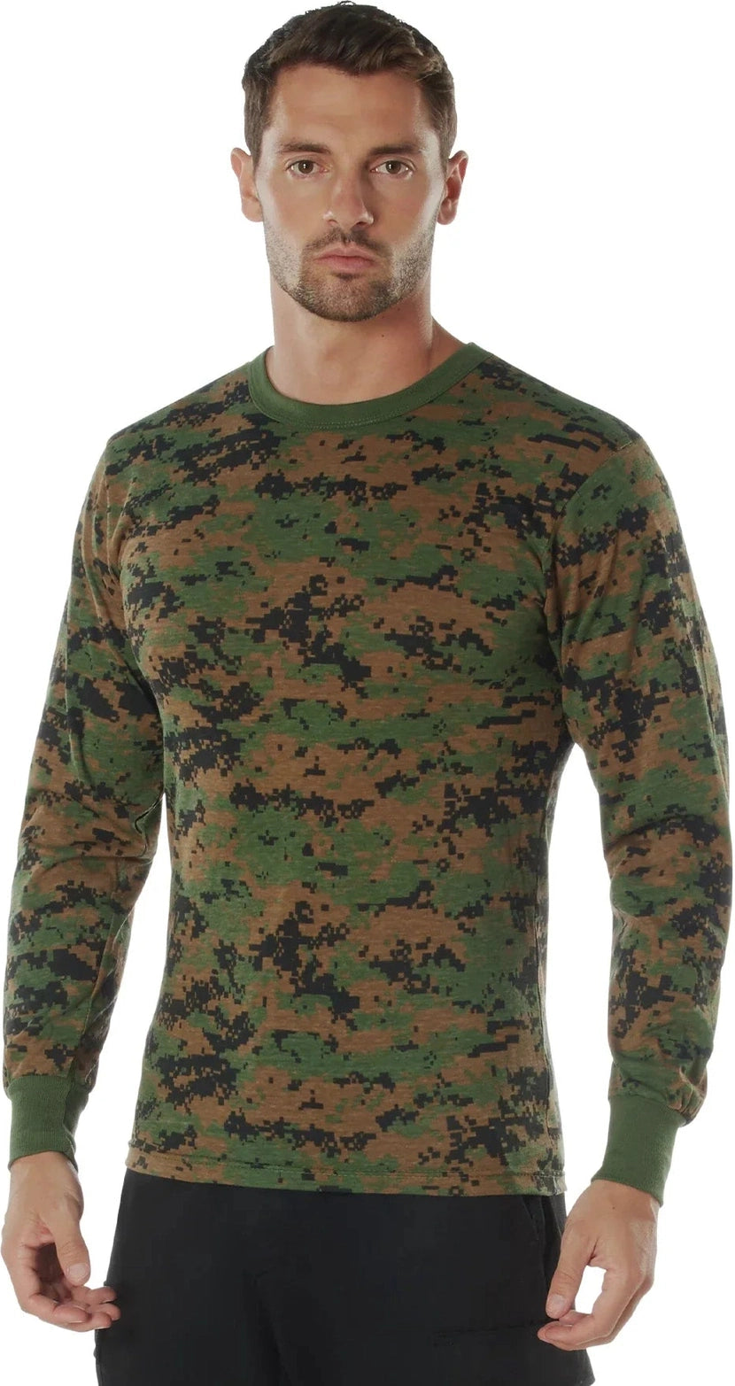 Long Sleeve Digital Camo T-shirt