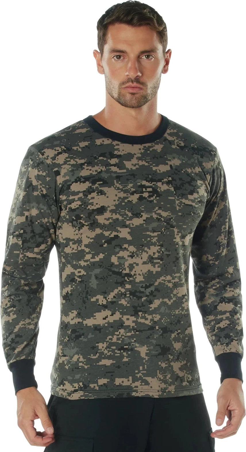 Long Sleeve Digital Camo T-shirt - Subdued Urban / m