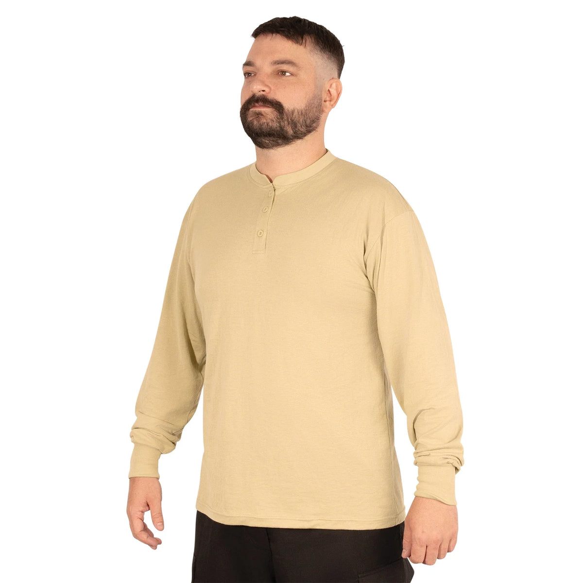 Long Sleeve Henley T-shirt
