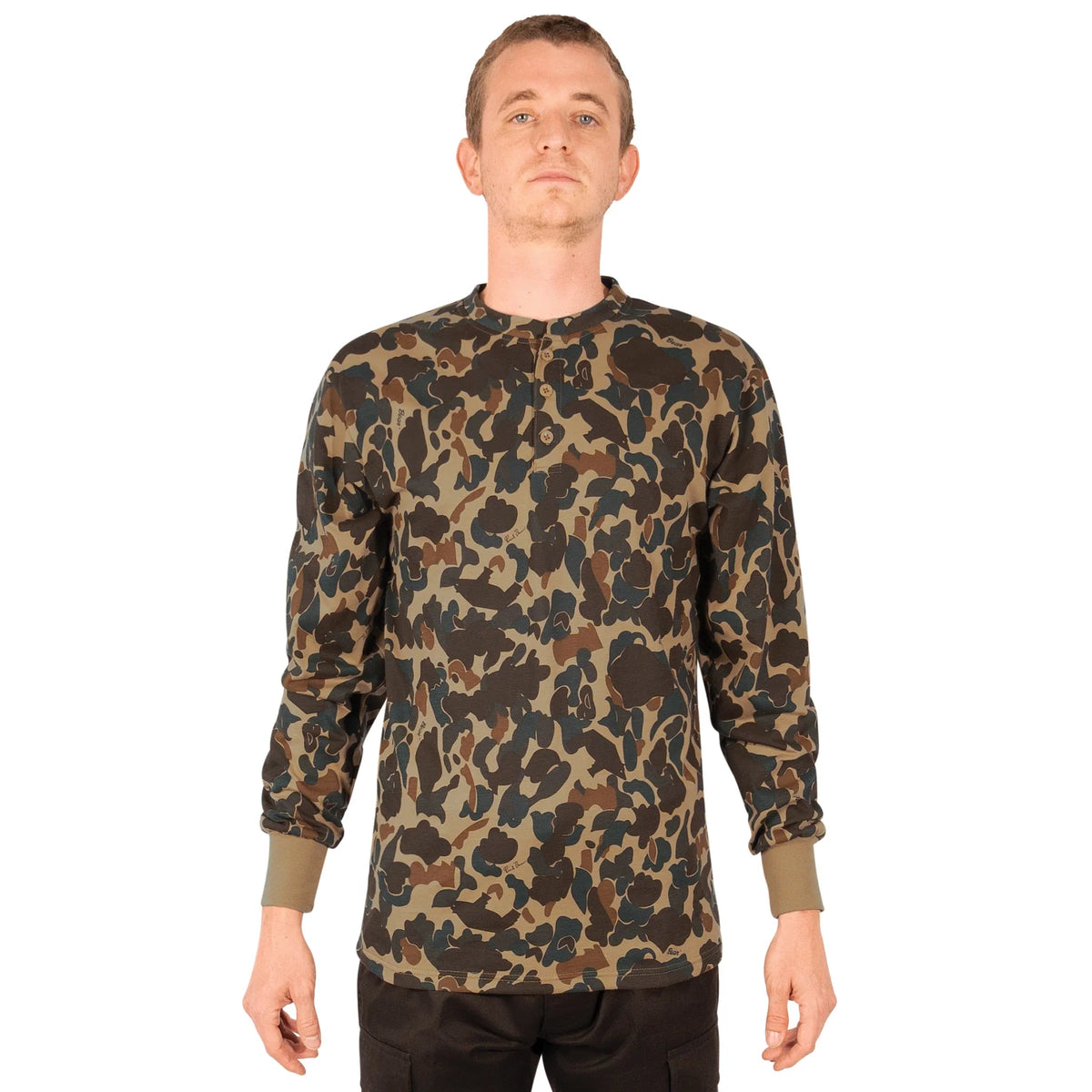 Long Sleeve Henley T-shirt