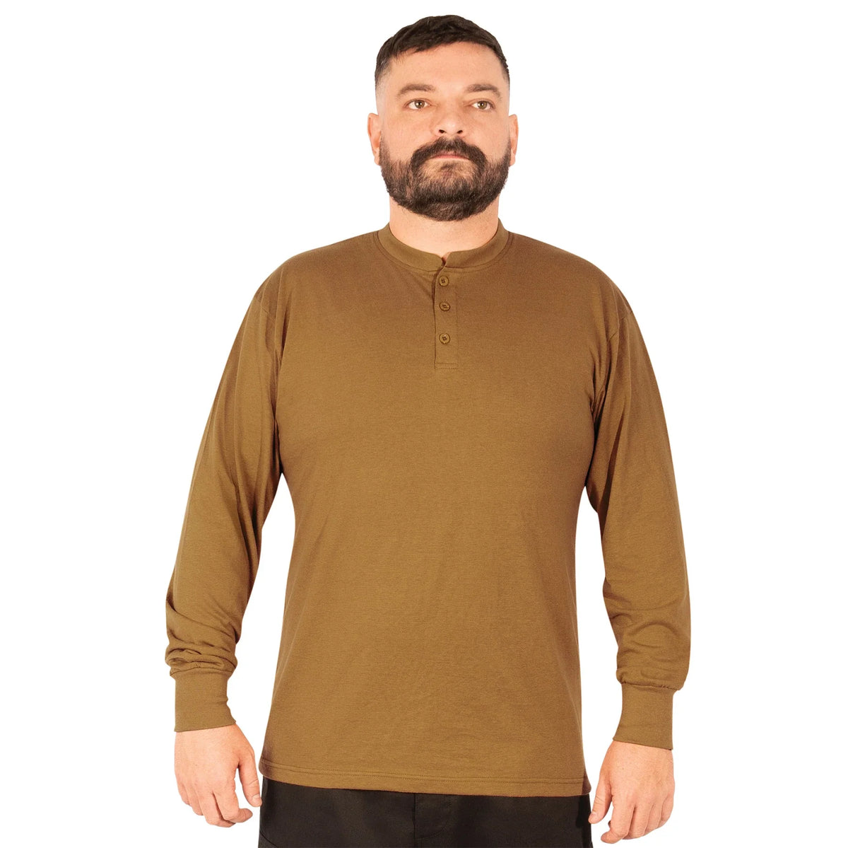 Long Sleeve Henley T-shirt