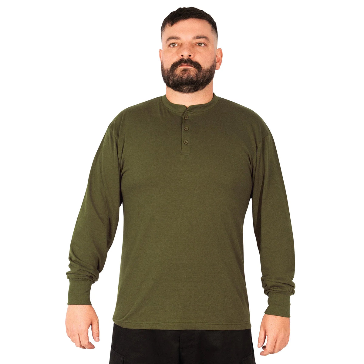Long Sleeve Henley T-shirt