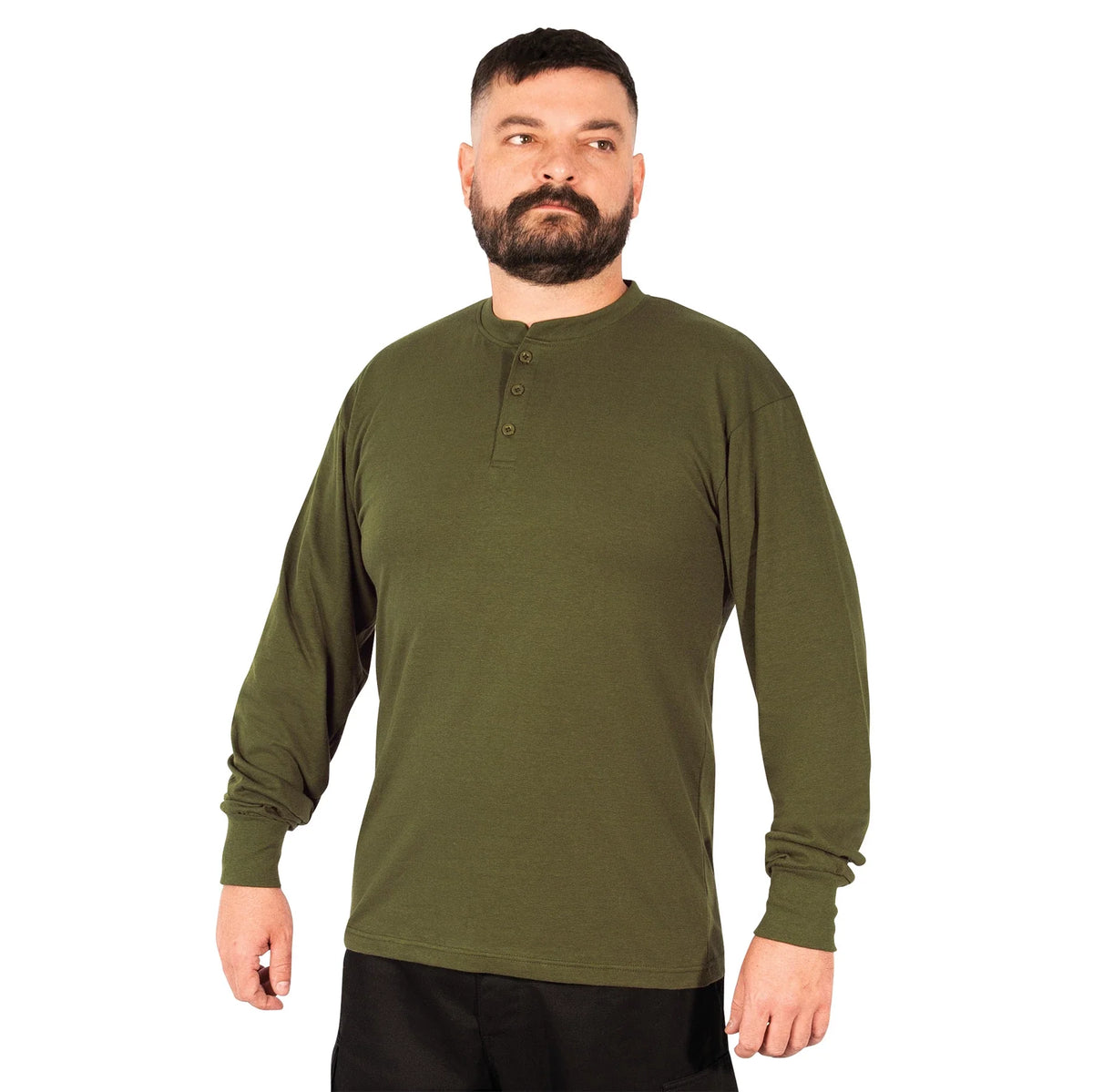 Long Sleeve Henley T-shirt