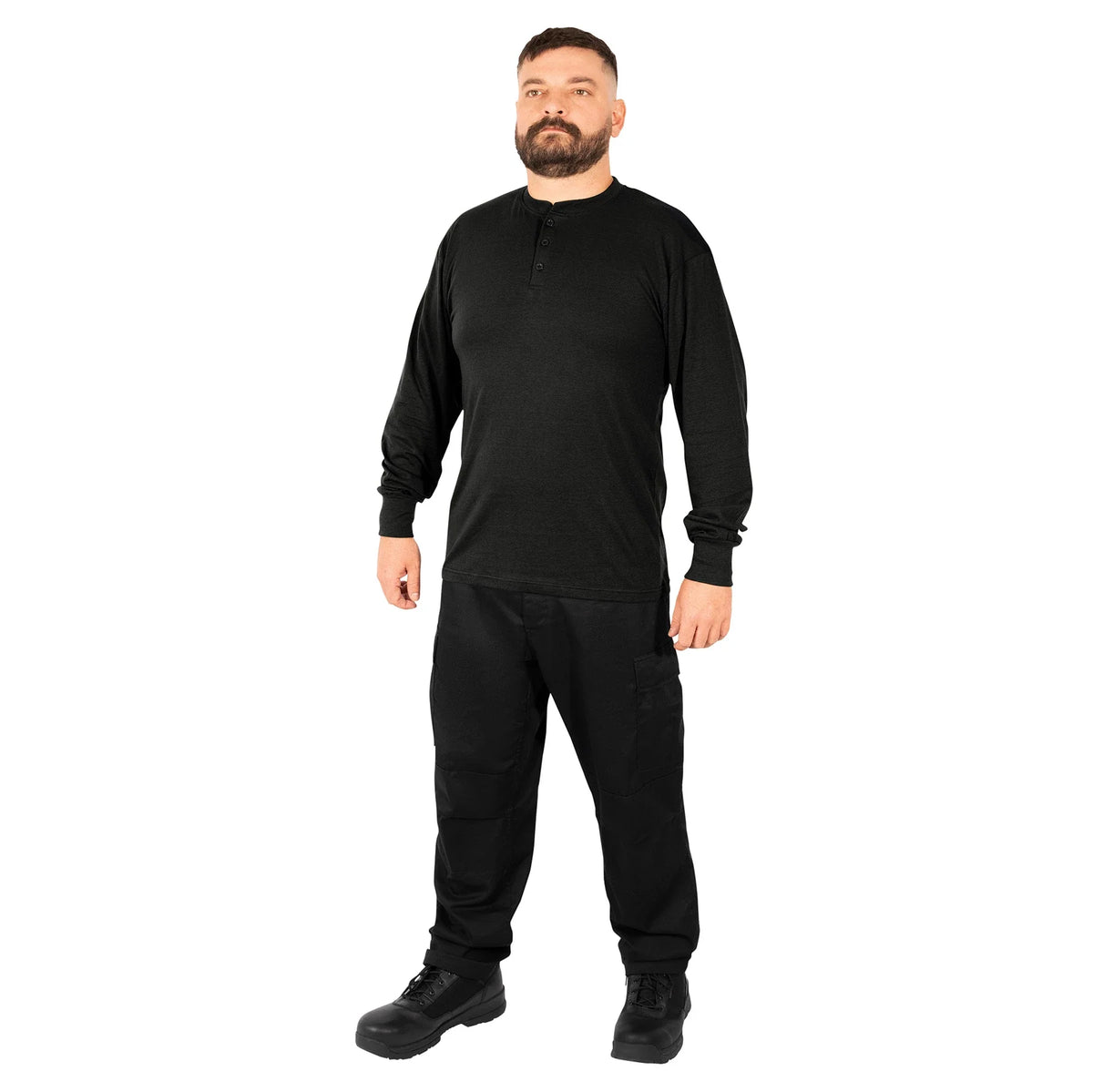 Long Sleeve Henley T-shirt