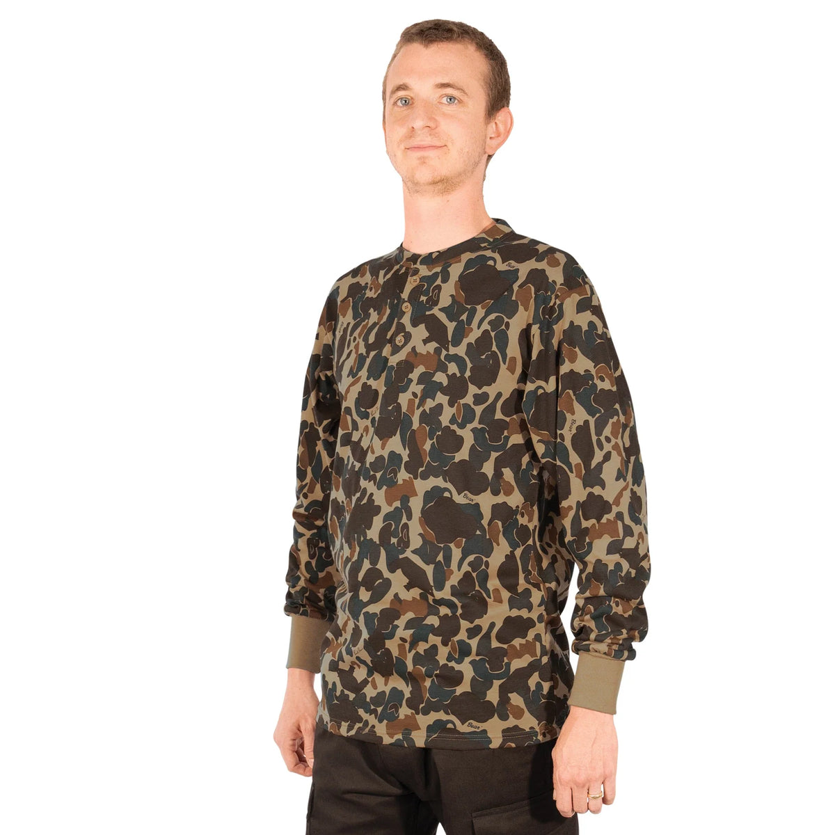 Long Sleeve Henley T-shirt
