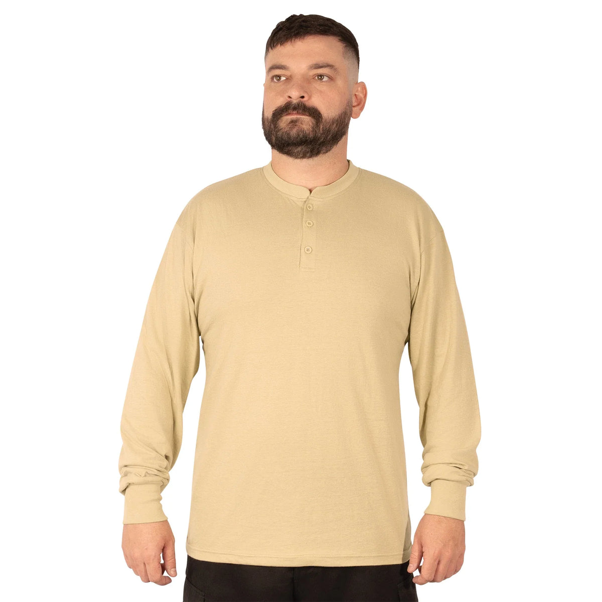 Long Sleeve Henley T-shirt