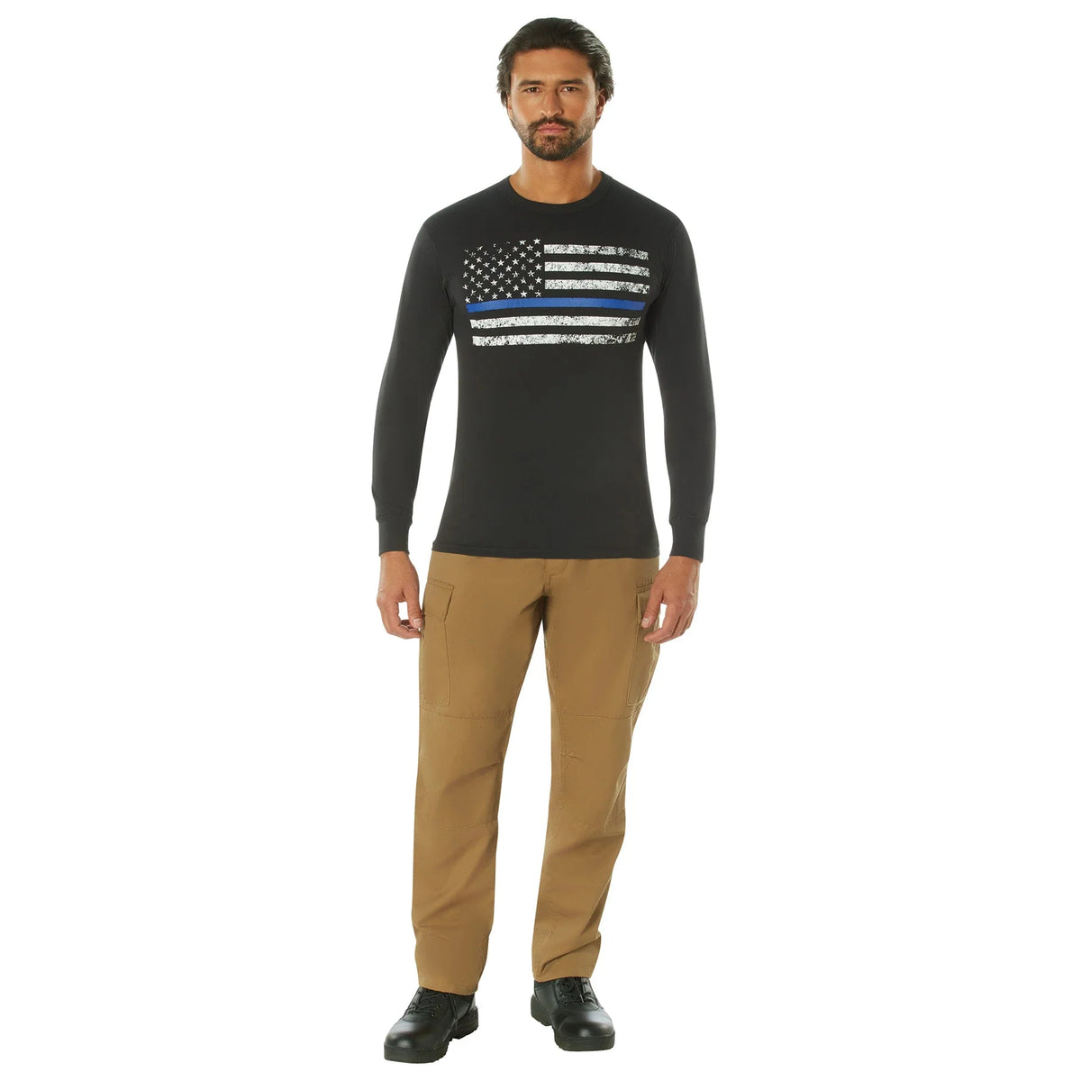 Long Sleeve Thin Blue Line T-shirt