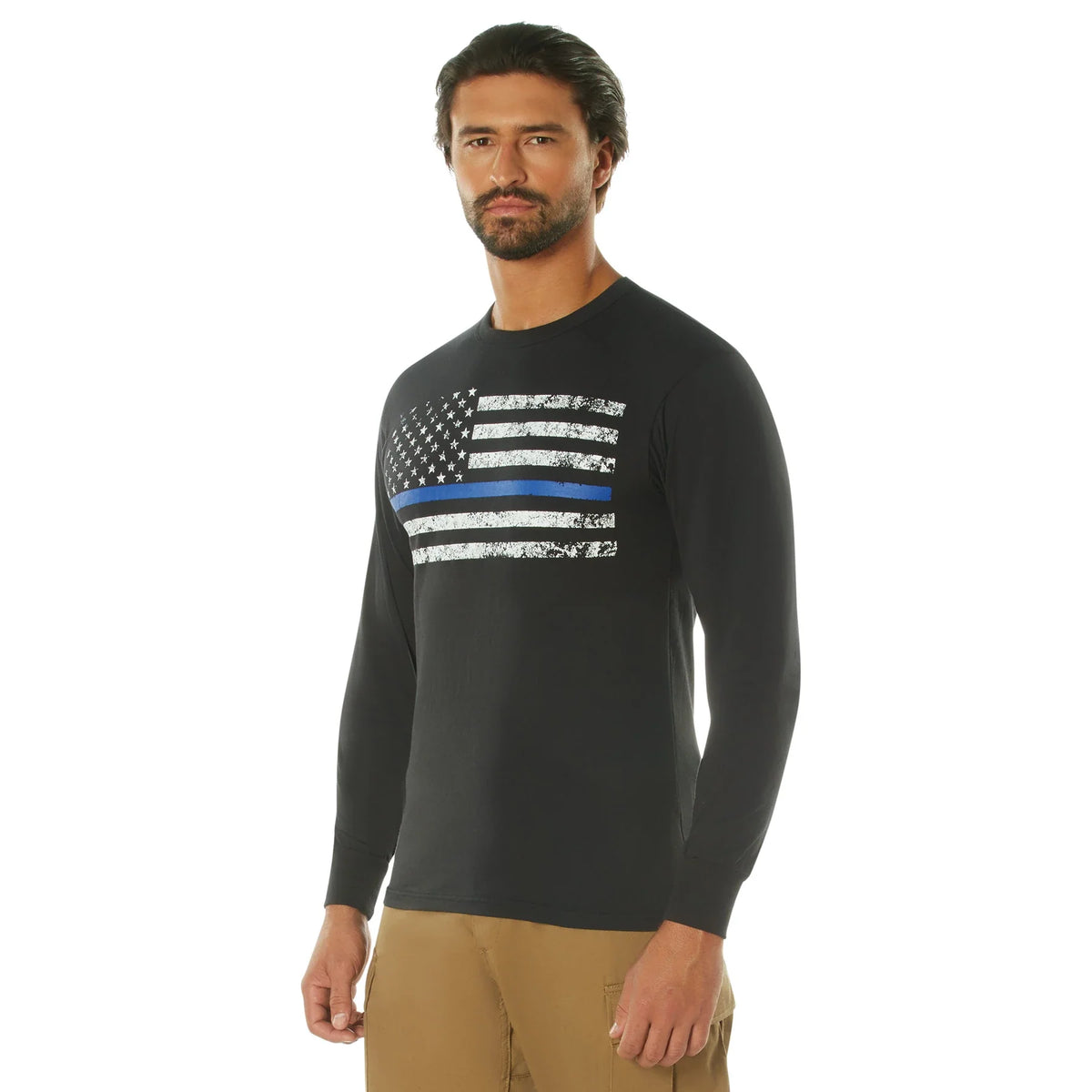 Long Sleeve Thin Blue Line T-shirt - m