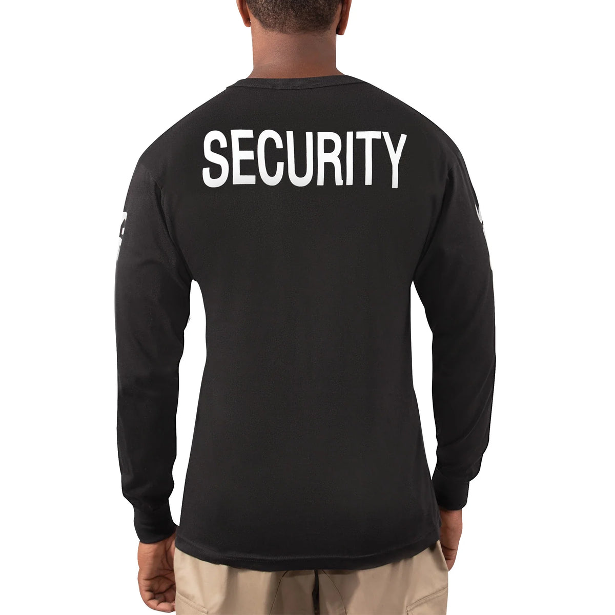 Long Sleeve Two-sided Security T-shirt